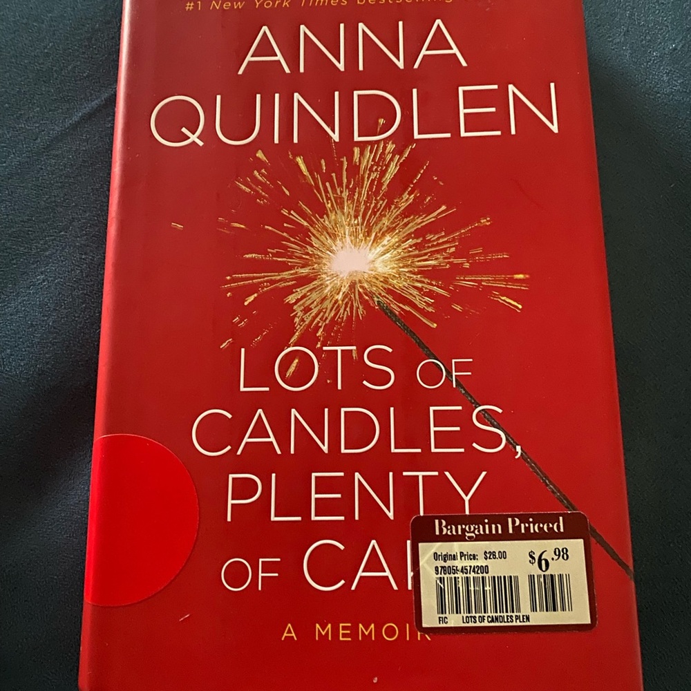 Book 'Lots of Candles, Plenty of Cake' by Anna Quindlen